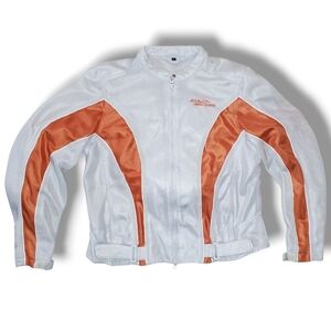 Harley Davidson Bomber Mesh Motorcycle Riding Jacket with Plate & Pad Pockets